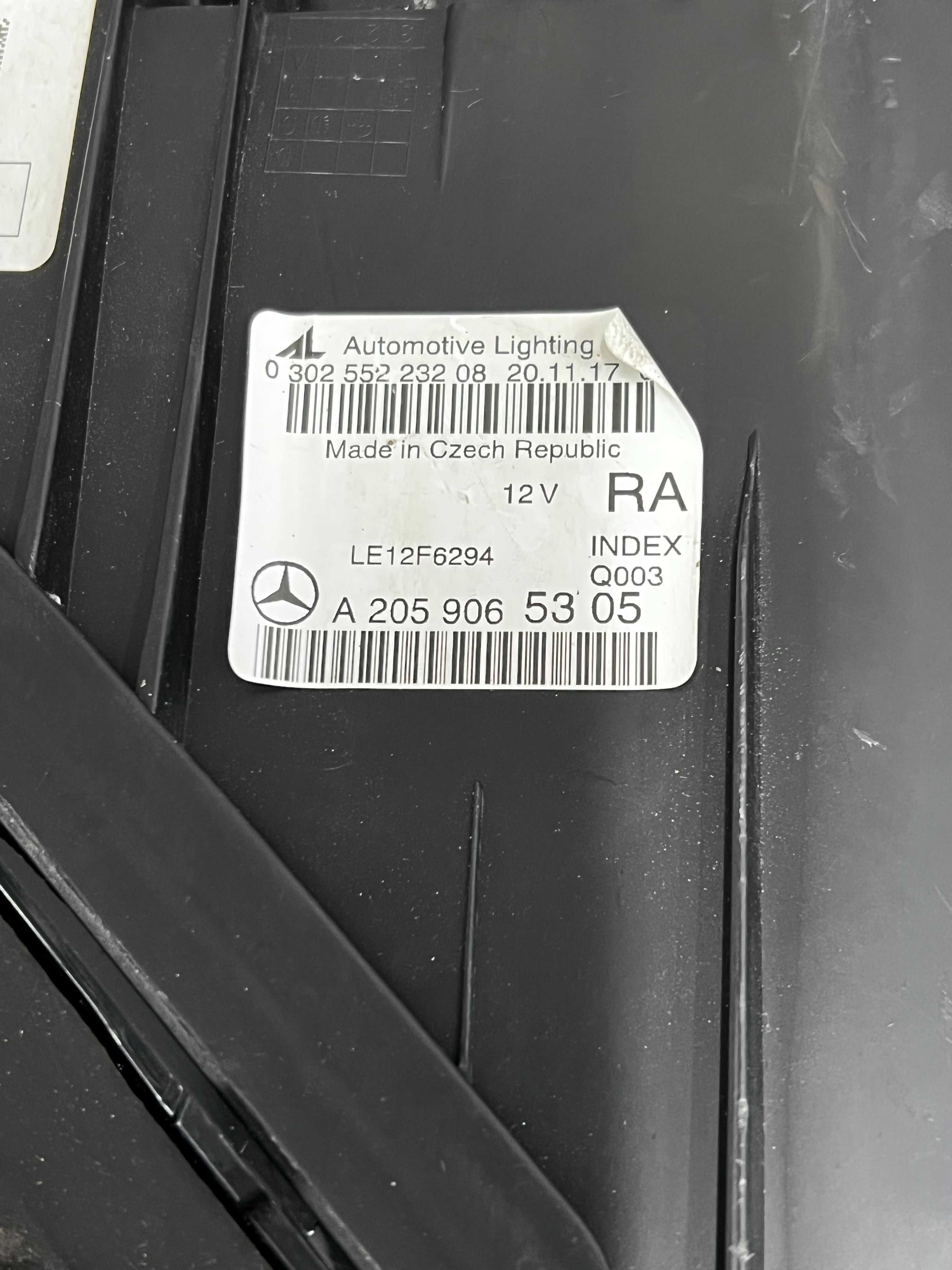 Mercedes W205 ILS USA A2059065305 фара
