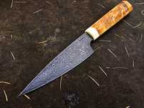 Nóż kuchenny damast custom handmade petty SKUD blades