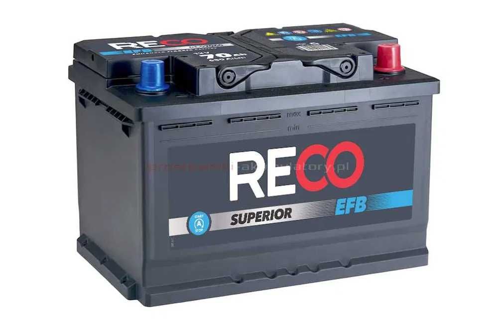 Akumulator RECO EFB 70Ah 680A Gdańsk Rumia Pruszcz