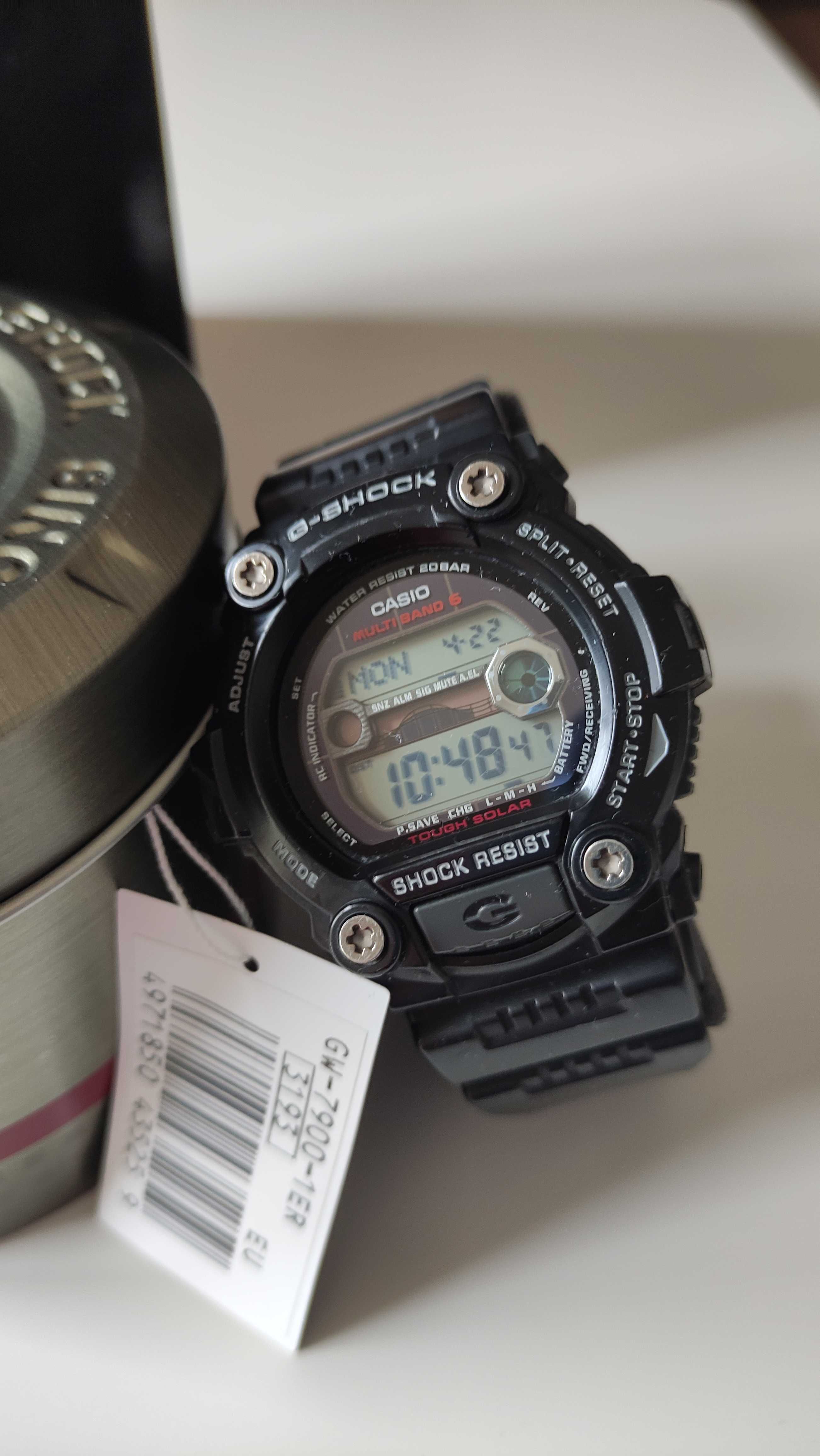 Zegarek CASIO G Shock GW7900 Waveceptor Solar fazy księżyca 200m