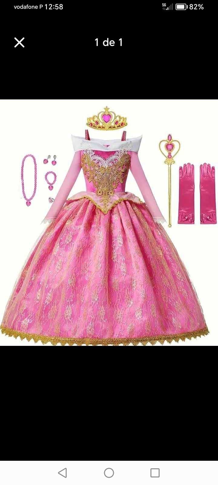 Fato de carnaval de princesa