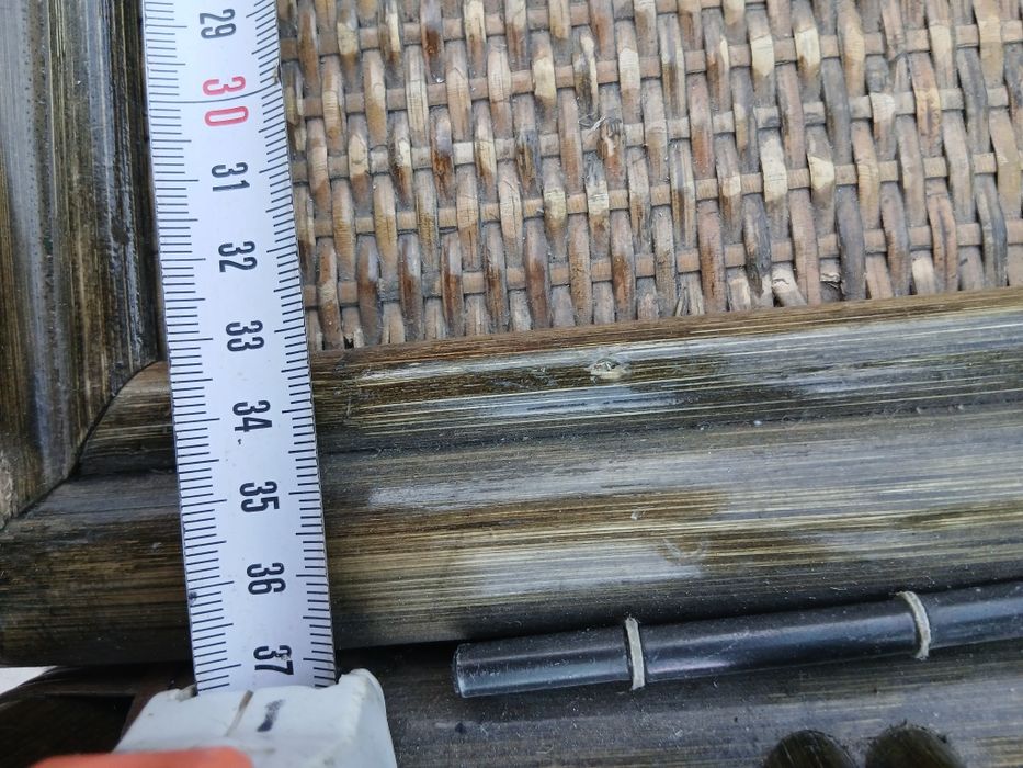 Skrzynia siedzisko z oparciem rattanowa