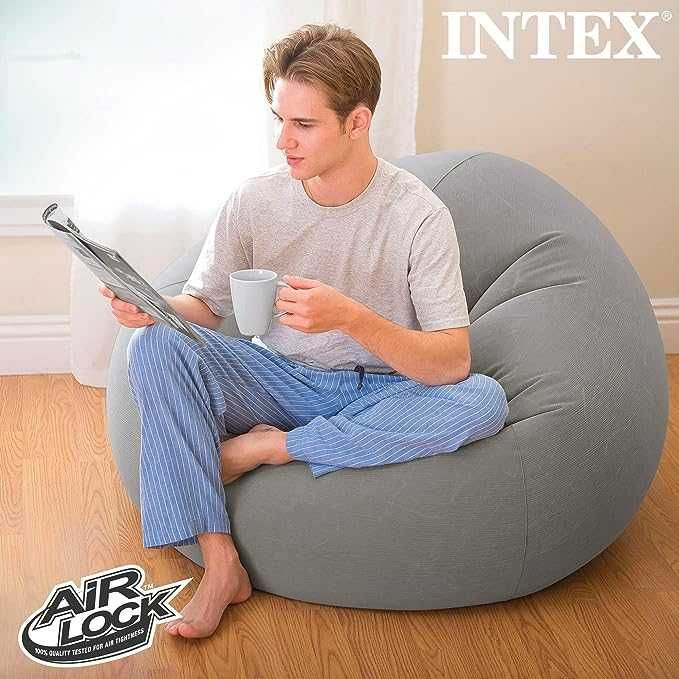 Meble do pompowania fotel pompowany Intex Beanless Bag - Worek fasoli