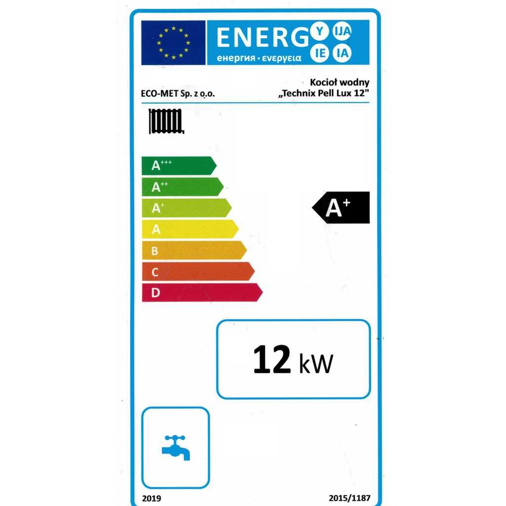 Kocioł pelletowy TECHNIX PELL LUX 12kW – 5 Klasa ECODESIGN Lista ZUM
