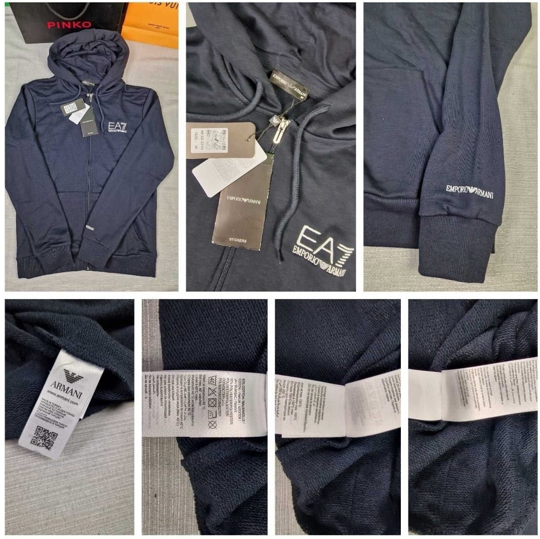 bluza meska z kapturem boss armani ea7 kolory