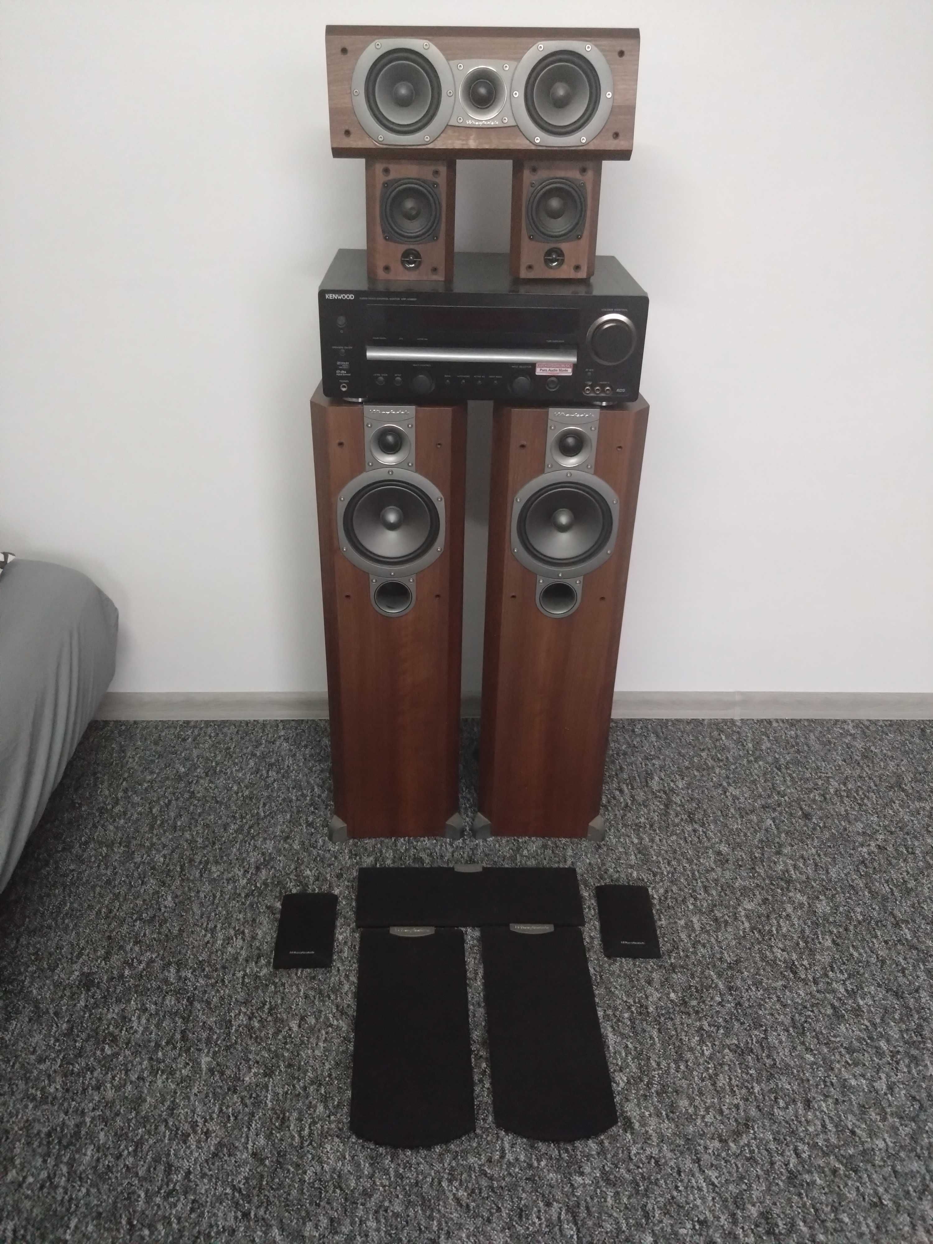 Zestaw kina domowego KENWOOD KRF-V5300D + 5x głośniki WHARFEDALE