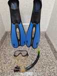Kit mergulho adulto Tribord (barbatanas+máscara+tubo snorkeling)