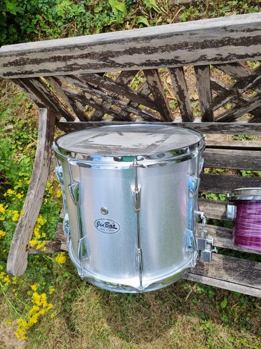 Werbel stalowy 14"x10" marszowy srebrny