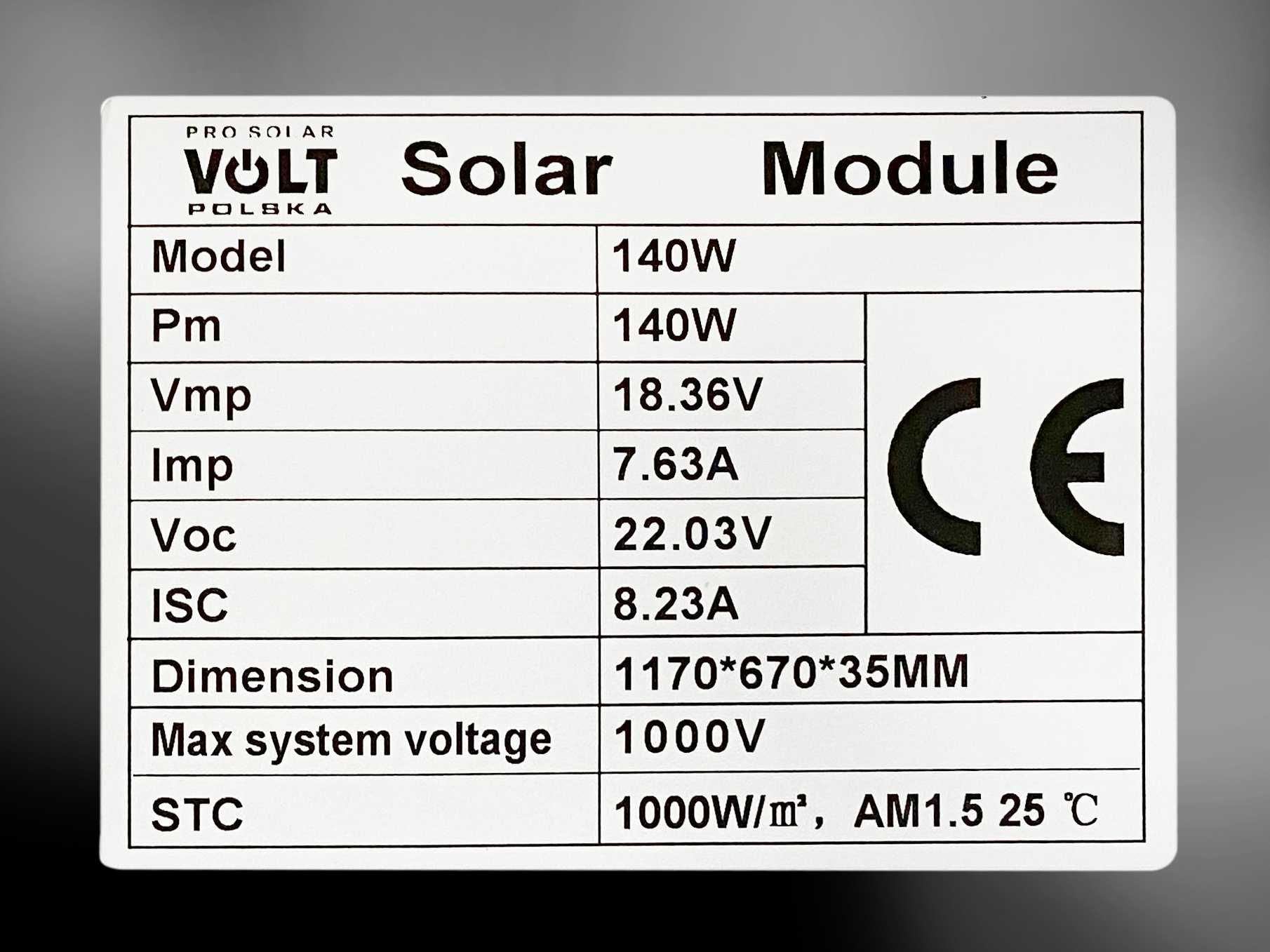 Panel solarny bateria słoneczna 140w 12v regulator [ZES262]
