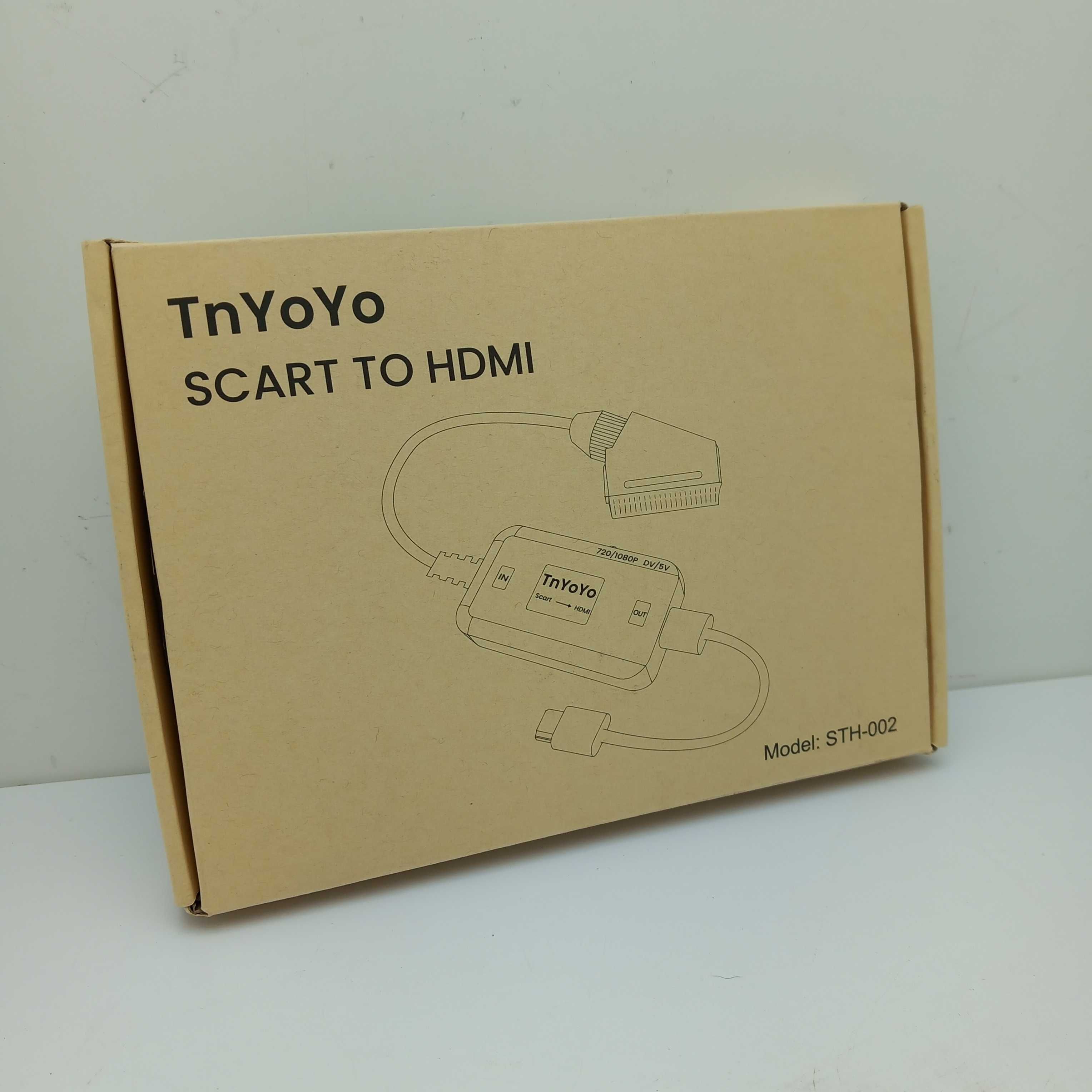 TnYoYo STH-002 SCART na HDMI 1080p wideo konwerter audio