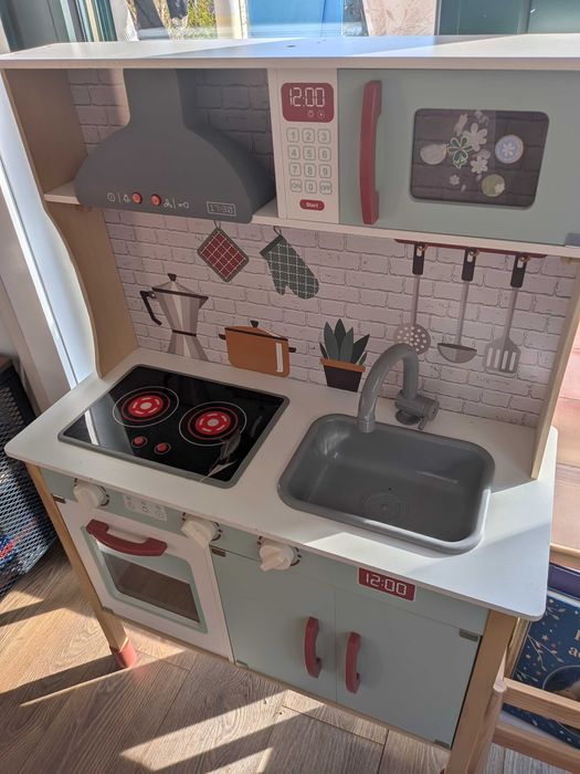 Cozinha de brincar de madeira woomax
