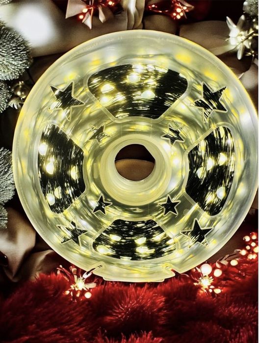 Гирлянда Капля Росы 100 м тепло-белый свет ( премиум качество)