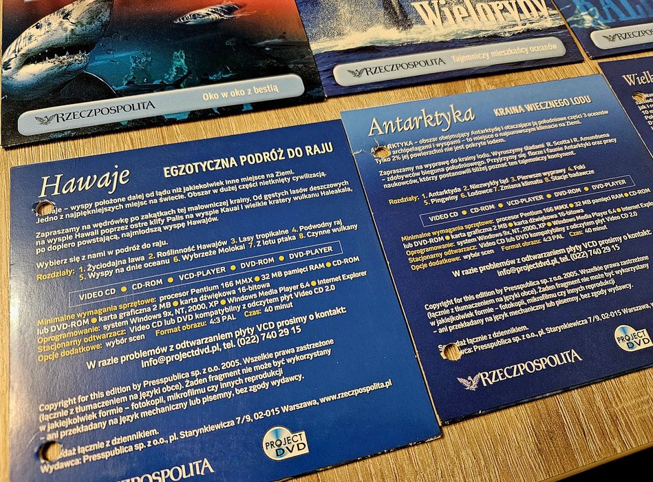 Zestaw 20 płyt o świecie, przyrodzie, zwierzętach