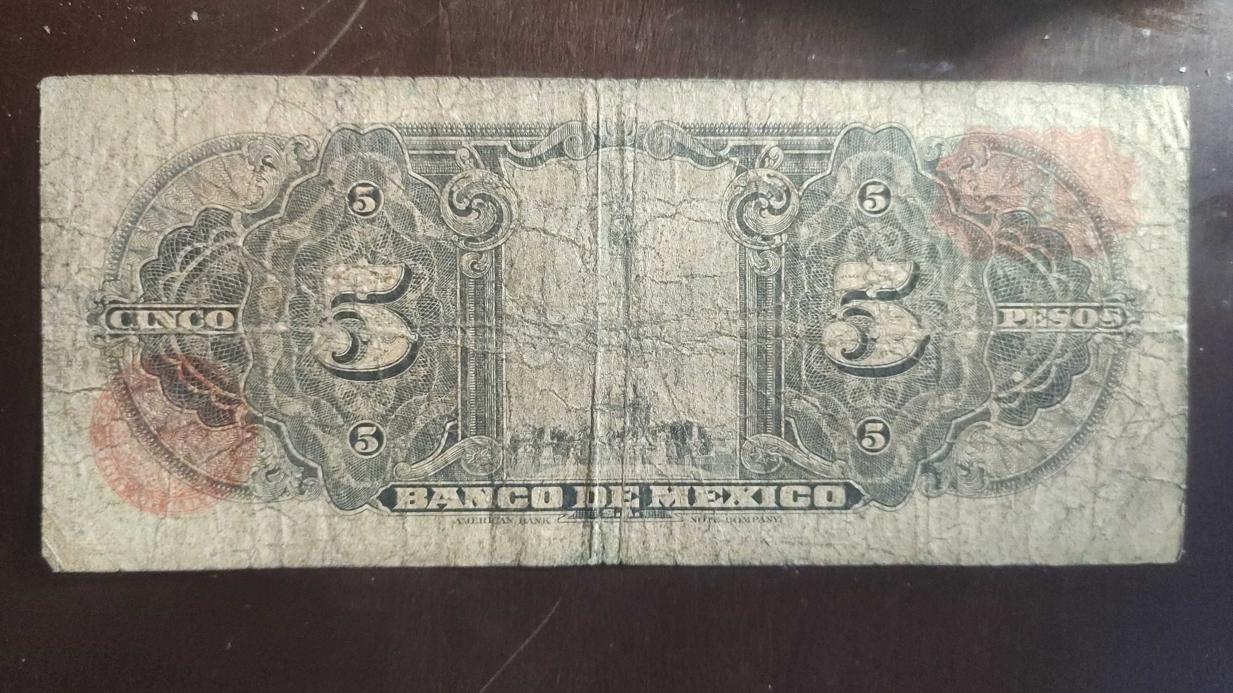 мексика 5 песо 1954 редкий год