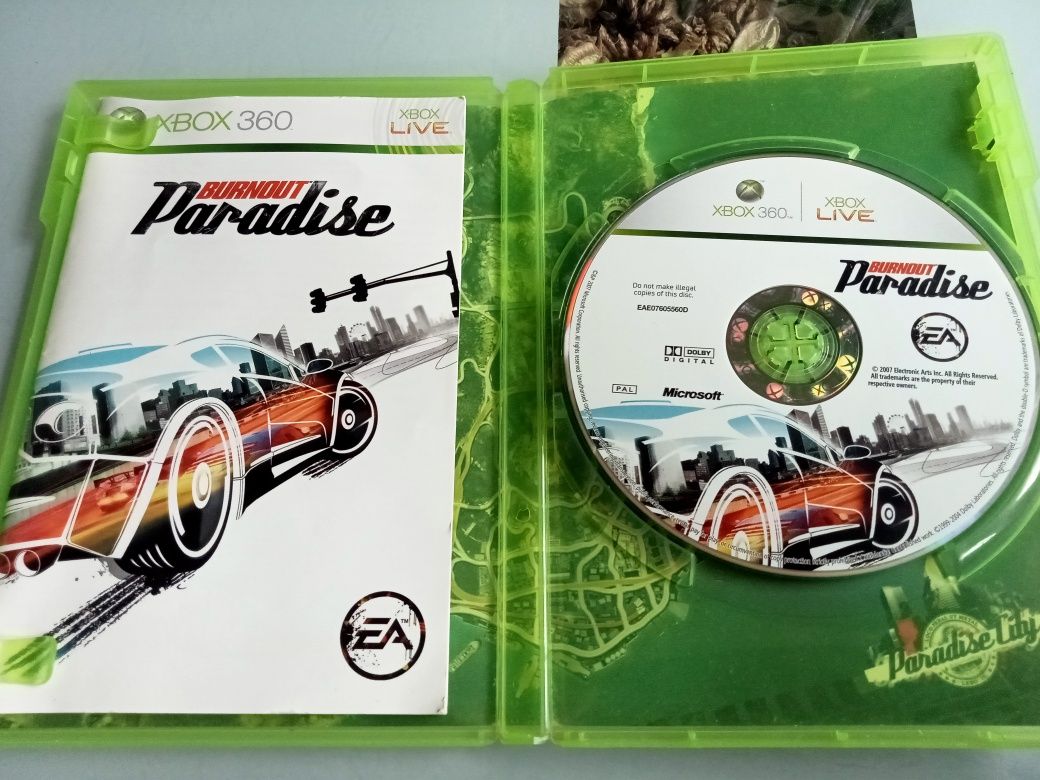 Xbox 360 gra wyścigi samochodowe Burnout paradise PL super gierka