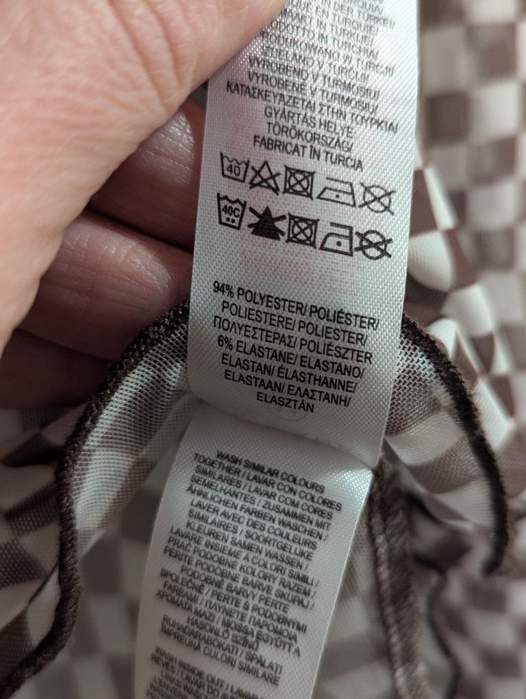 Lekka bluzka w szachownicę Primark r. M