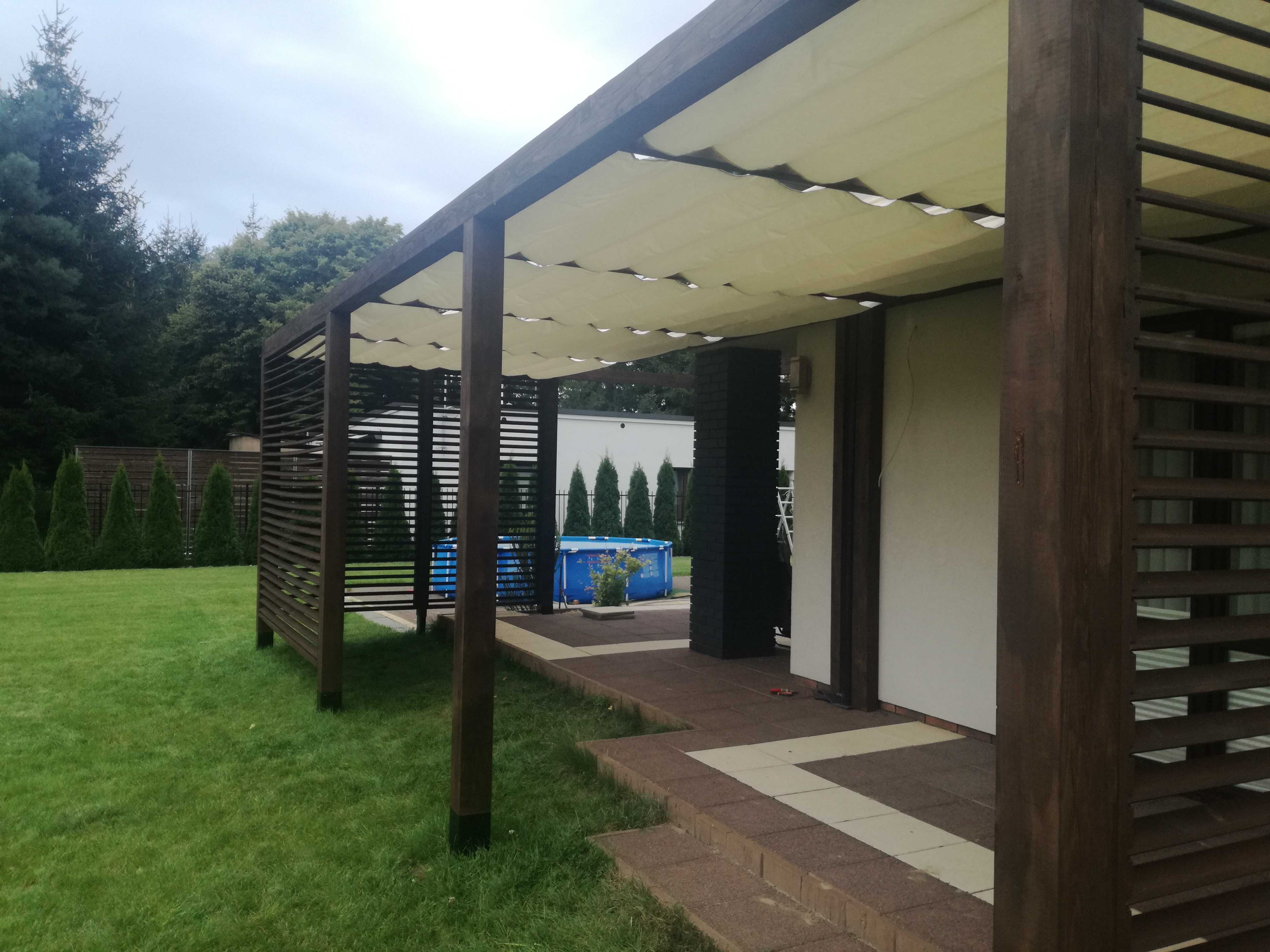 Pergola, zabudowa tarasu
