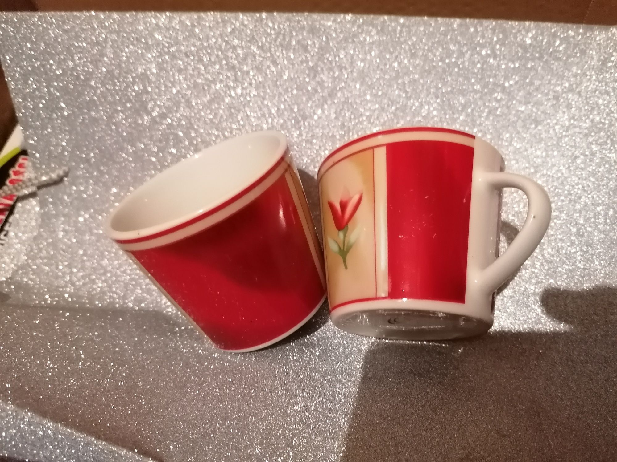 Widar Kubki do kawy  cena za wszystkie  5 szt  ok 6,5 cm  tulipany