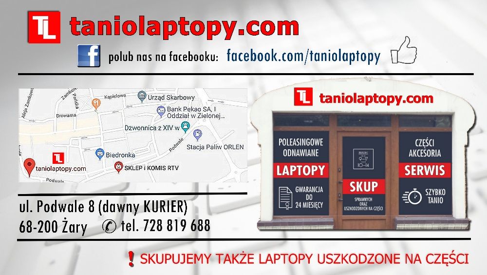 SERWIS Komputerowy, NAPRAWA Laptopów taniolaptopy.com