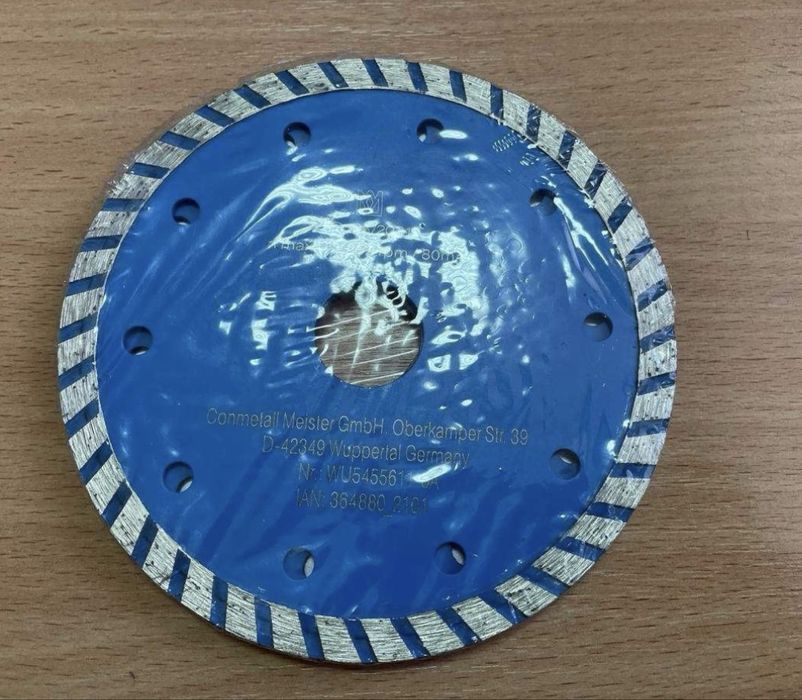 Набор алмазных кругов по гресу/керамике/камень/бетон 125мм 4 шт и 230Ф