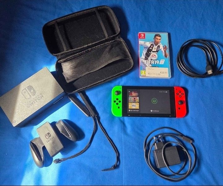Nintendo switch modelo v2 completa + extras etc