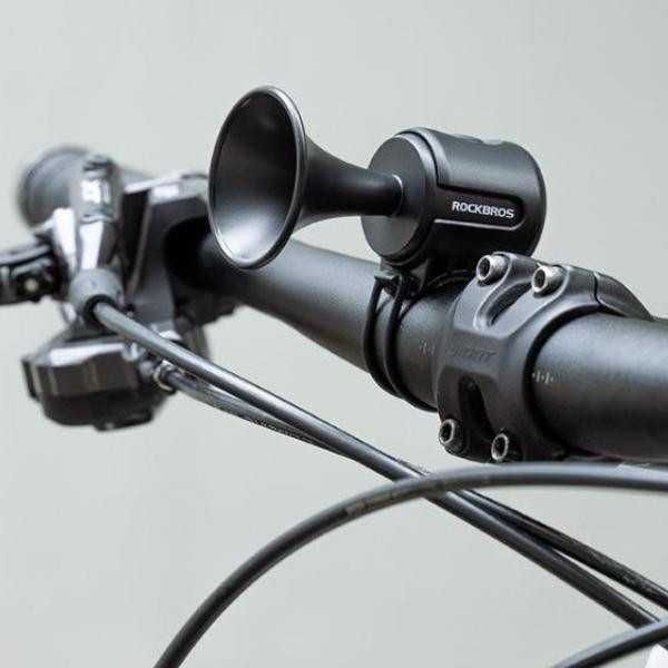 Dzwonek rowerowy elektryczny 120dB ROCKBROS EH2 czarny