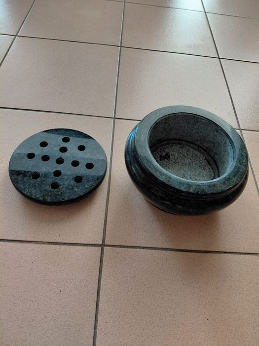 Floreiras Jazigo preta e Cinza