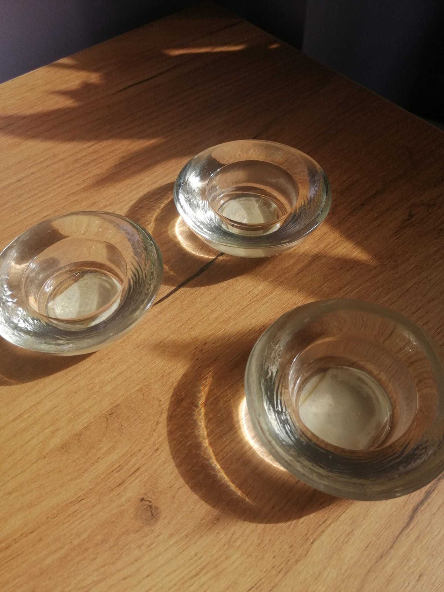 Szklane świeczniki na tealighty