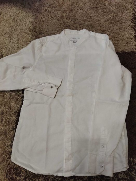 Biała koszula chłopięca 158