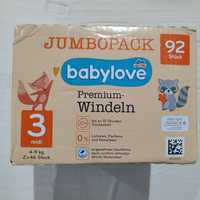 Памперси 92шт 2*46 babylove 3  підгузки