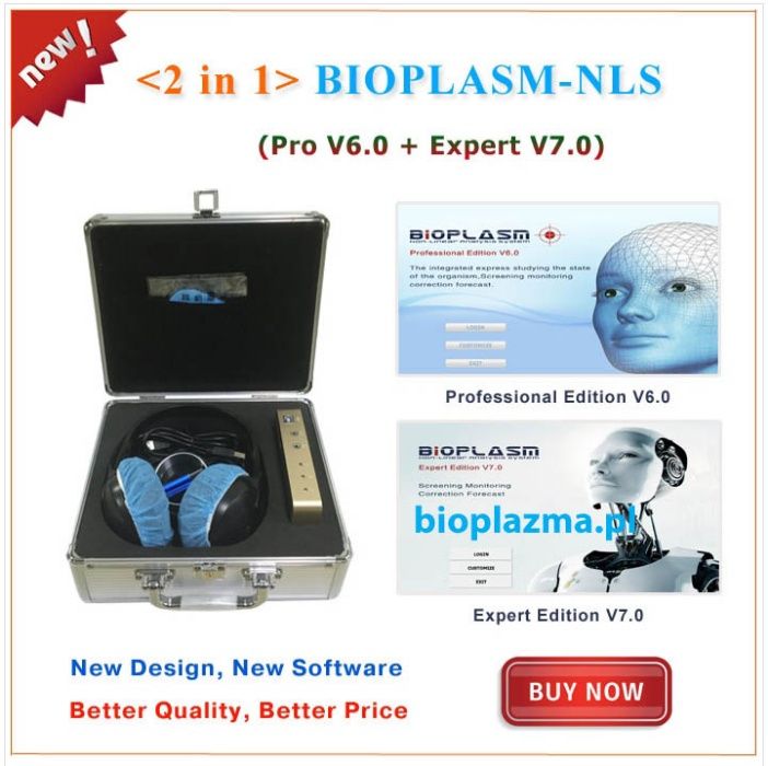 Urządzenie Biorezonans BIOPLASM NLS -szybki skan, dobre oprogramowanie
