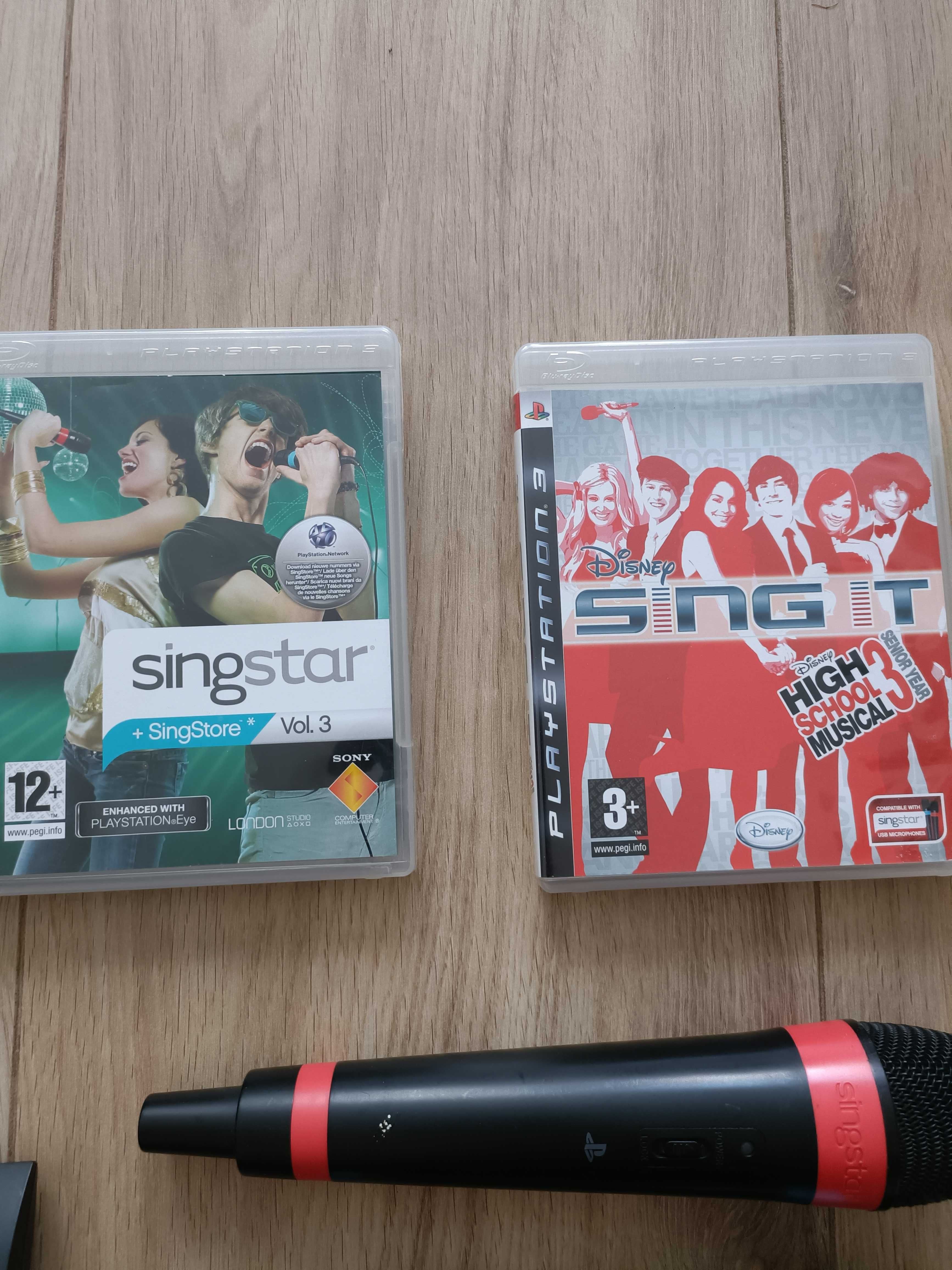 Gra Ps3 / Ps 3 - Zestaw - 2 x mikrofon Singstar , 2 x gra , adapter