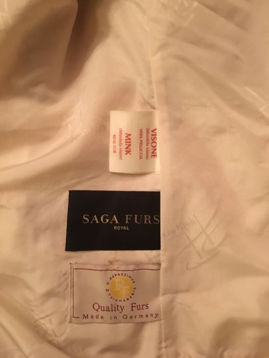 норковый полушубок Saga Furs Royal