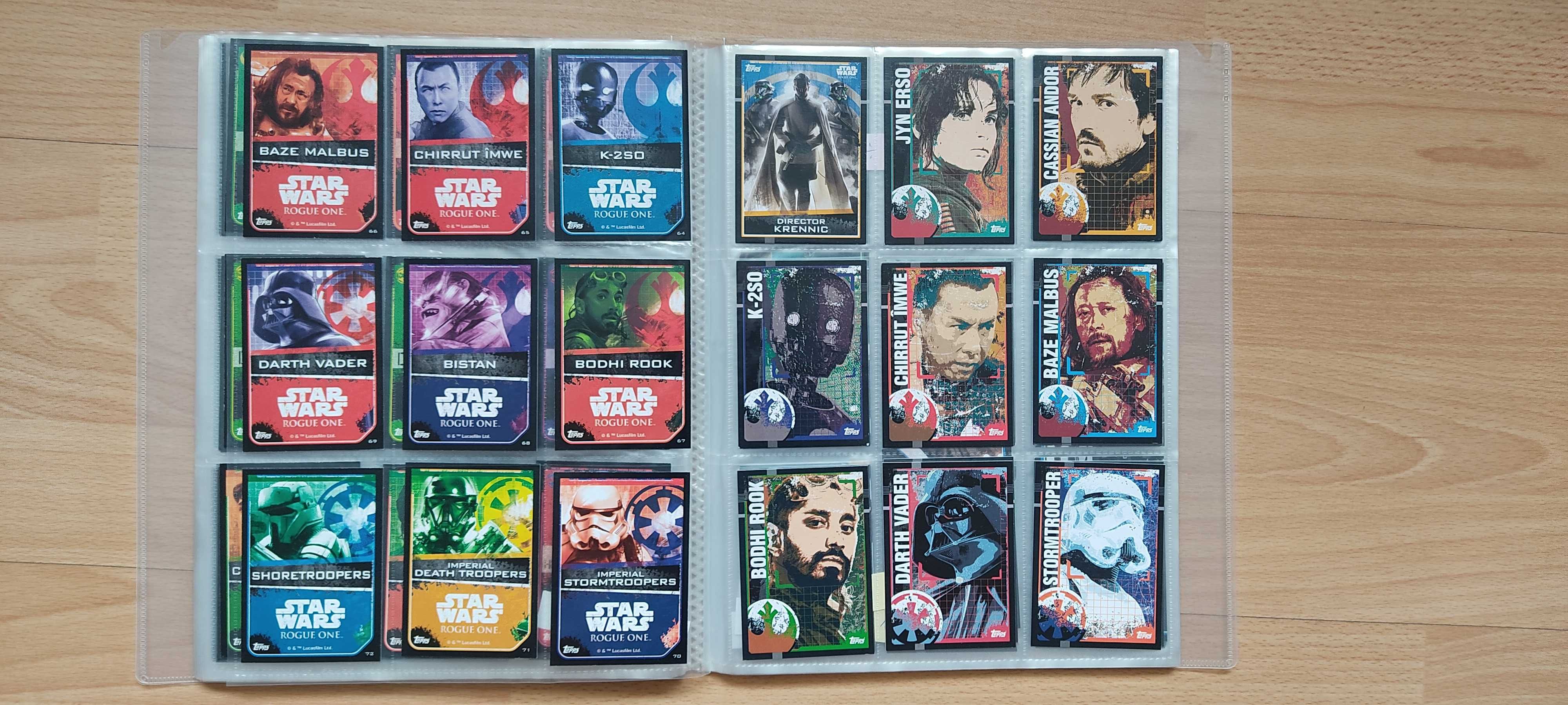 Karty Topps Star Wars Force Attax oraz Rogue One 350 kart