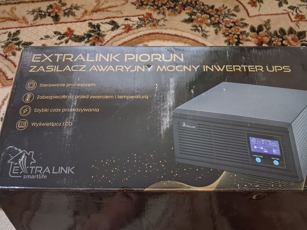 Інвертор Extralink Piorun 1200VA/1000W 12V