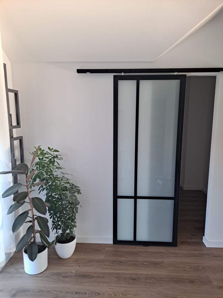 Ścianka szklana / Drzwi szklane pod wymiar przesuwne loft