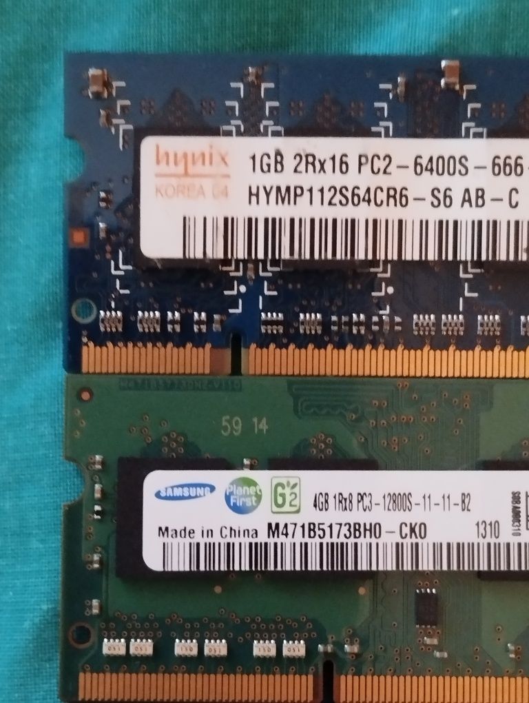 Ноутбучна пам'ять DDR3/DDR4 PC3L 12800S