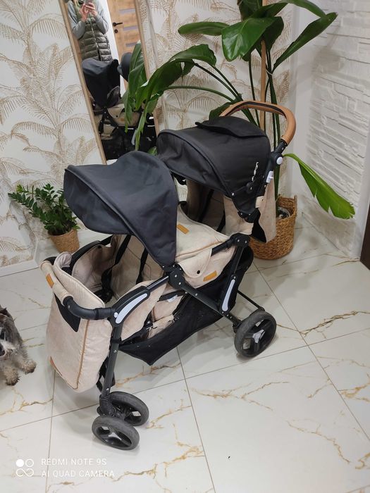 Wózek podwójny spacerówka easygo blizniaczy