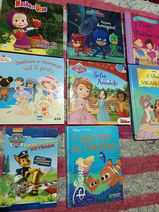 8 livros infantis de capa dura