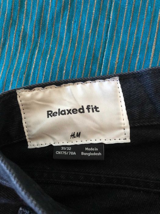 Calças de ganga pretas de Homem