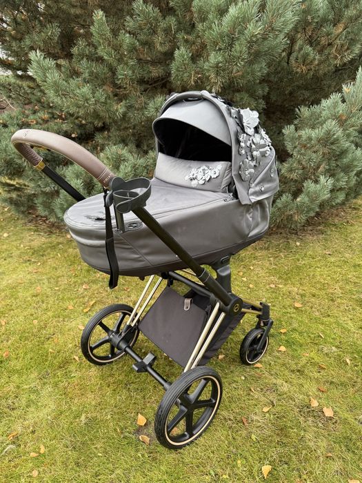 Cybex Priam Lux Rose Gold Simply Flowers Grey