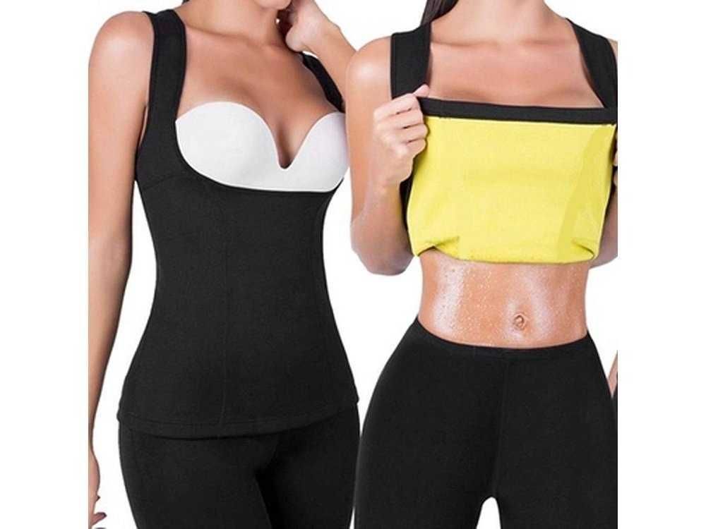 Koszulka Neoprenowa Fitness Damska Odchudzająca L