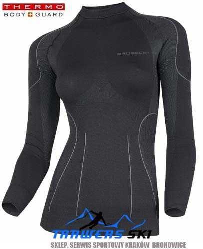 Bluza termoaktywna damska Thermo Brubeck LS01140 rozmiar XL BLACK