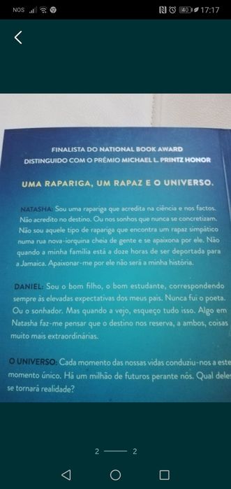Livro NOVO "O Sol também é uma estrela"