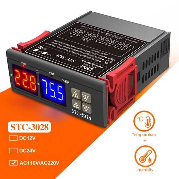 Цифровой контроллер температуры и влажности STС-3028