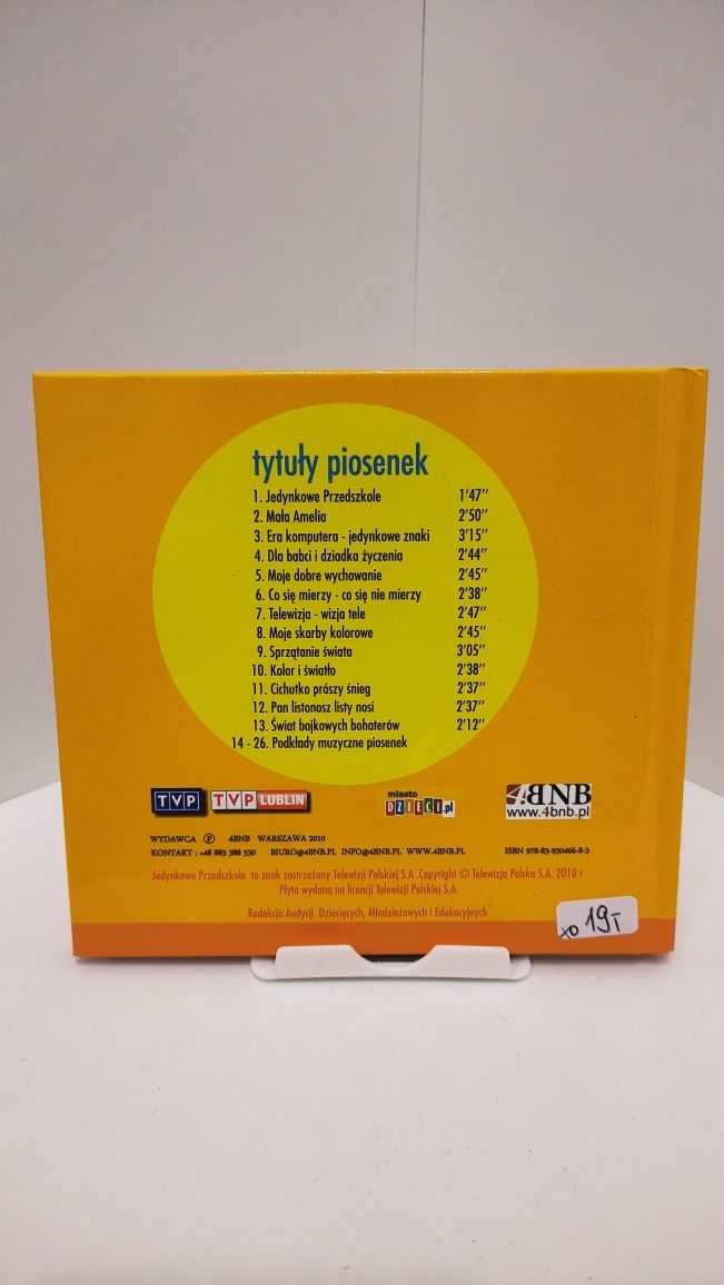 Jedynkowe przedszkole CD piosenki dla dzieci