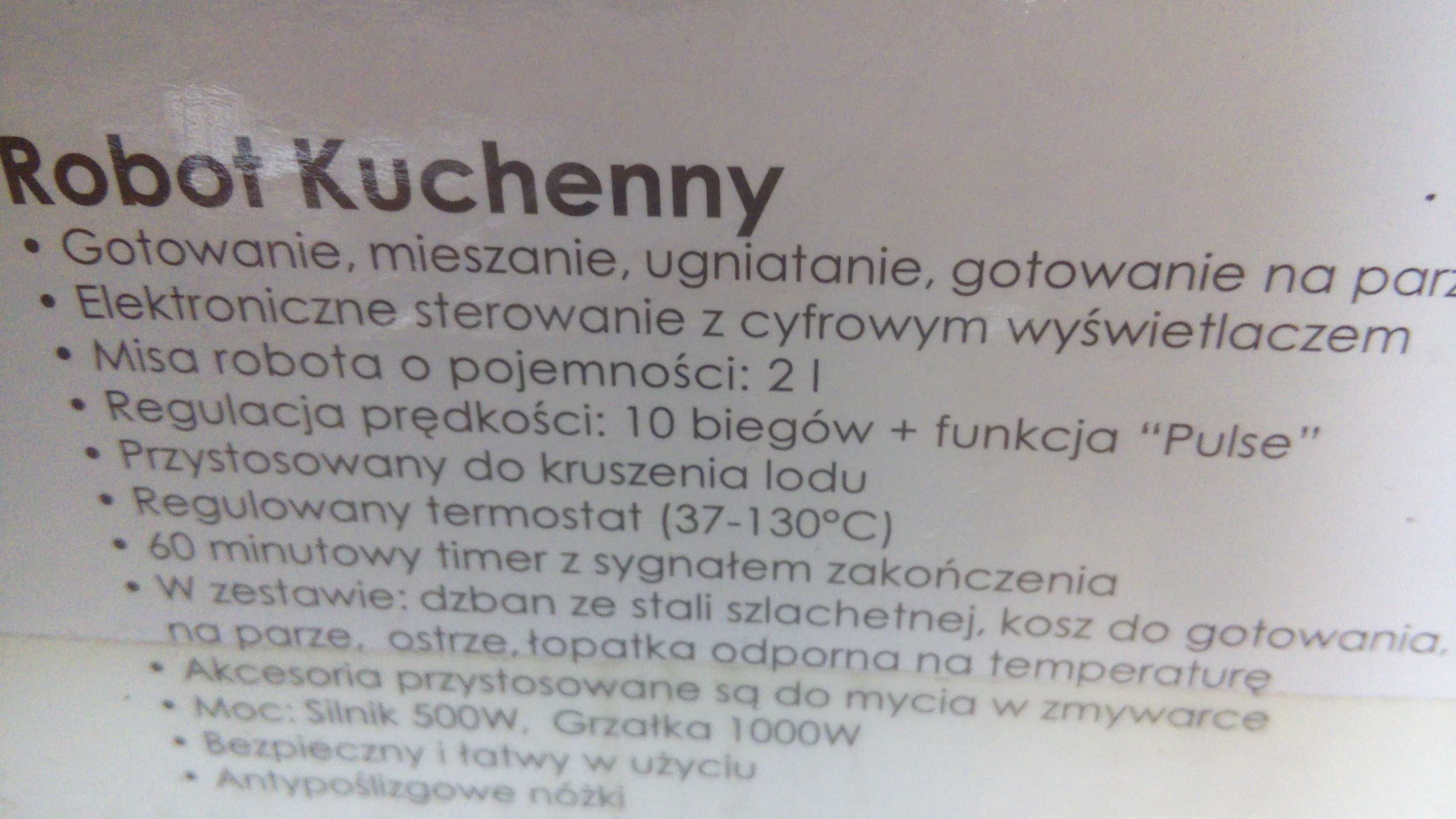 Robot kuchenny KALORIK TKG HA 1003 KTO, czarno-srebrny  - NOWY