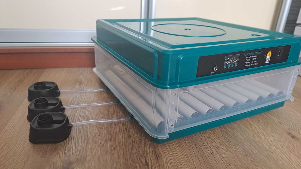 Інкубатор для яєць автоматичний 70-G 220/12 з овоскопом