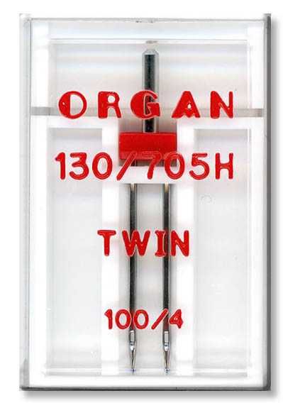 Igła podwójna ORGAN Twin Uniwersal 100/4