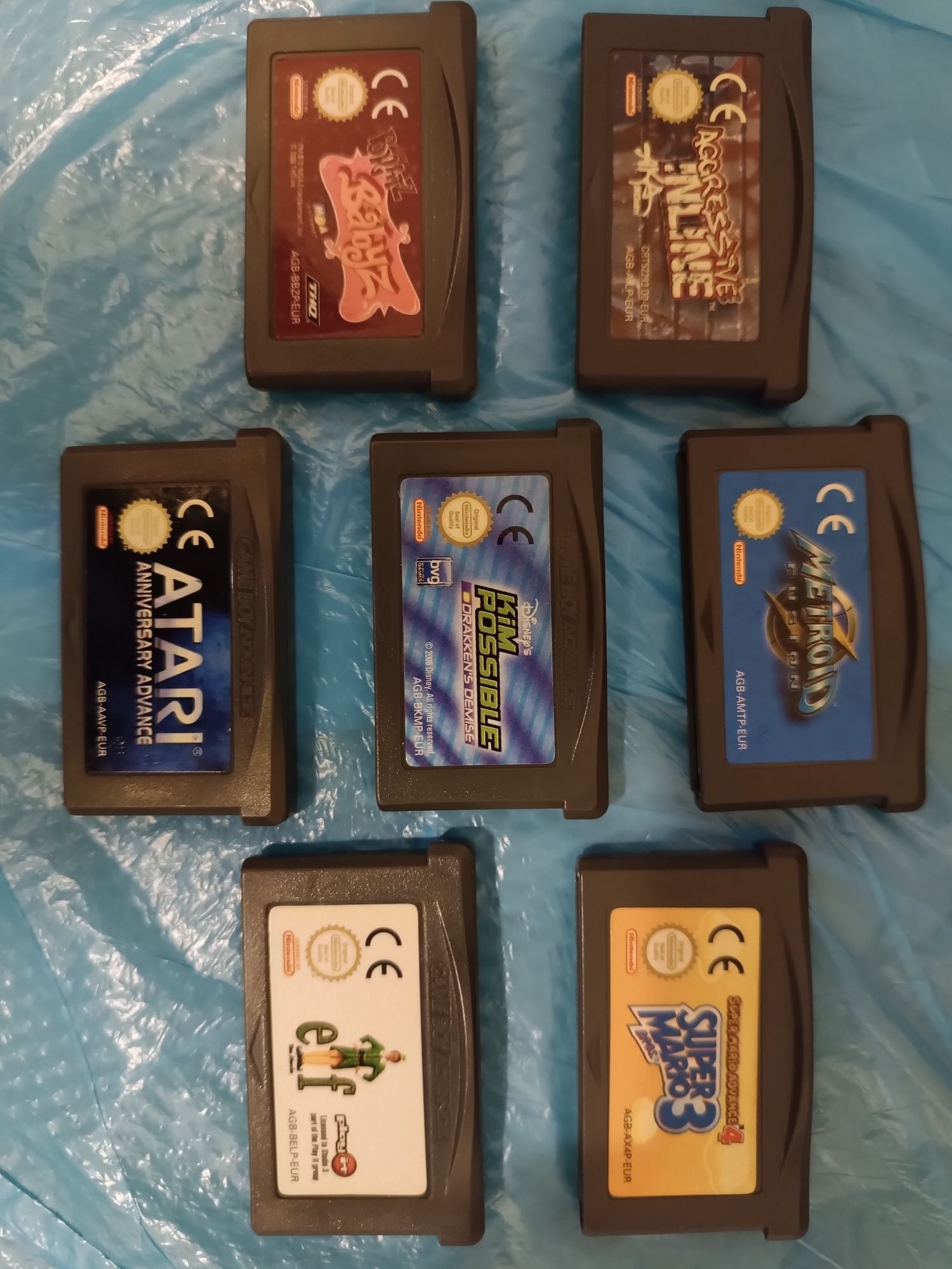 Game Boy Advance SP transformador + 7 jogos